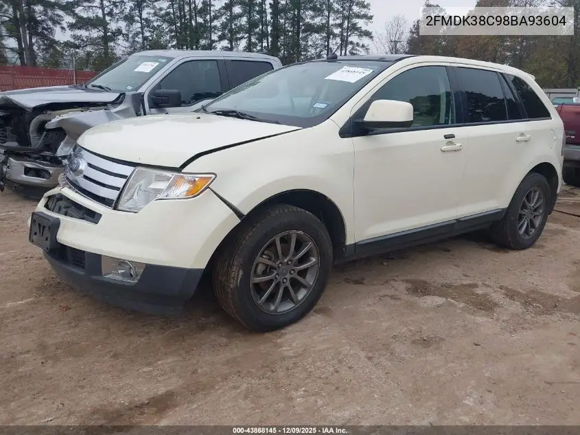 2FMDK38C98BA93604 2008 Ford Edge Sel