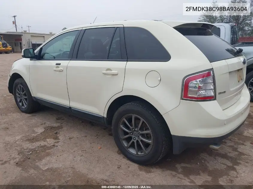2FMDK38C98BA93604 2008 Ford Edge Sel