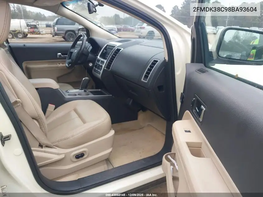 2FMDK38C98BA93604 2008 Ford Edge Sel