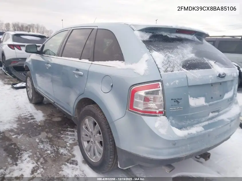 2FMDK39CX8BA85106 2008 Ford Edge Limited