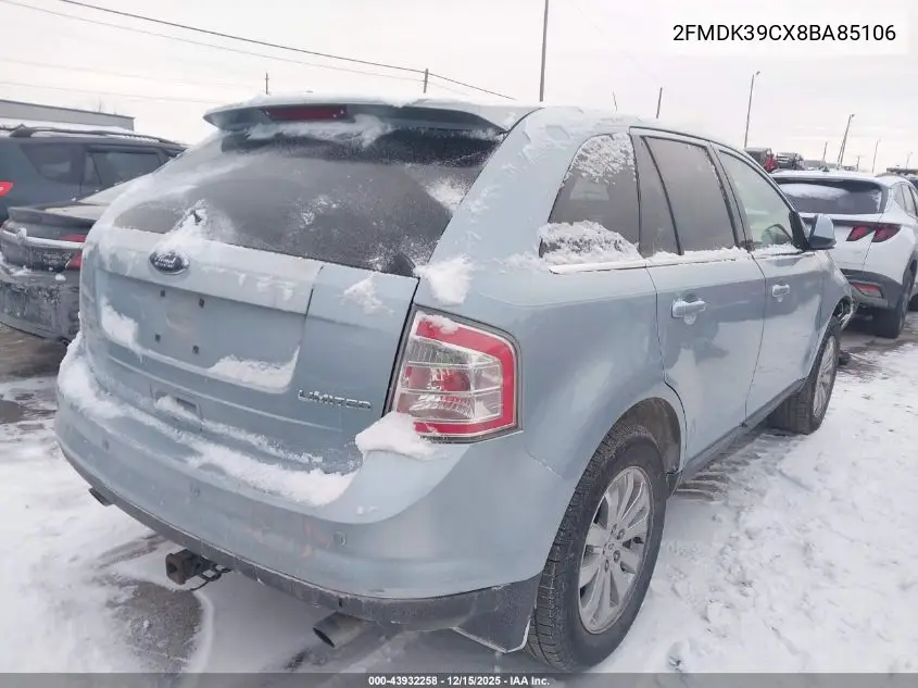 2FMDK39CX8BA85106 2008 Ford Edge Limited