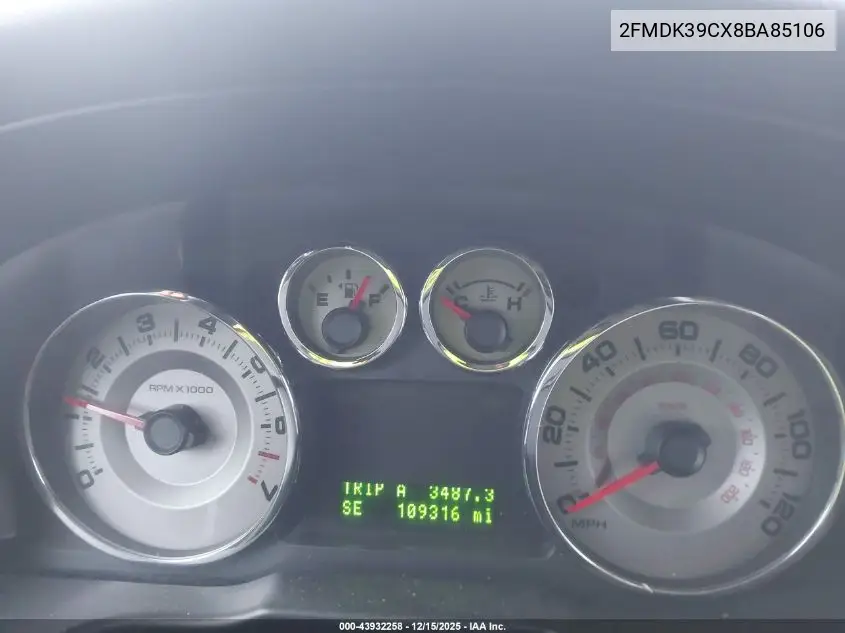 2FMDK39CX8BA85106 2008 Ford Edge Limited