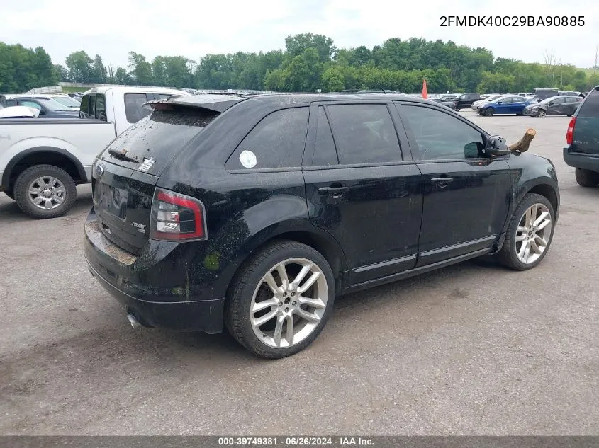 2FMDK40C29BA90885 2009 Ford Edge Sport