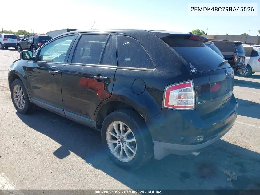 2009 Ford Edge Sel VIN: 2FMDK48C79BA45526 Lot: 39891392