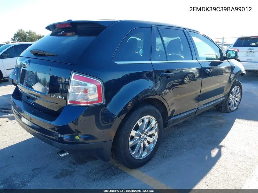 2FMDK39C39BA99012 2009 Ford Edge Limited