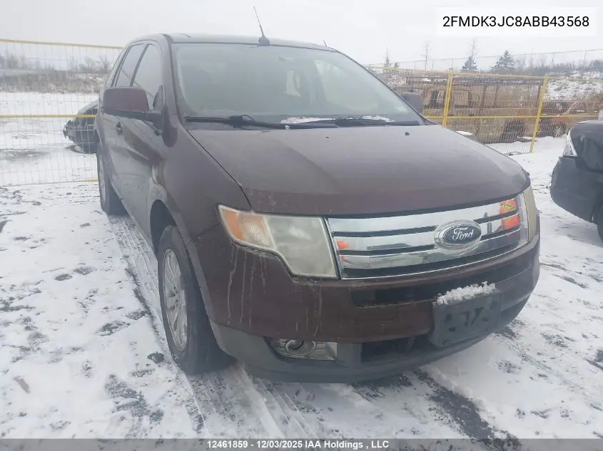2FMDK3JC8ABB43568 2010 Ford Edge Sel