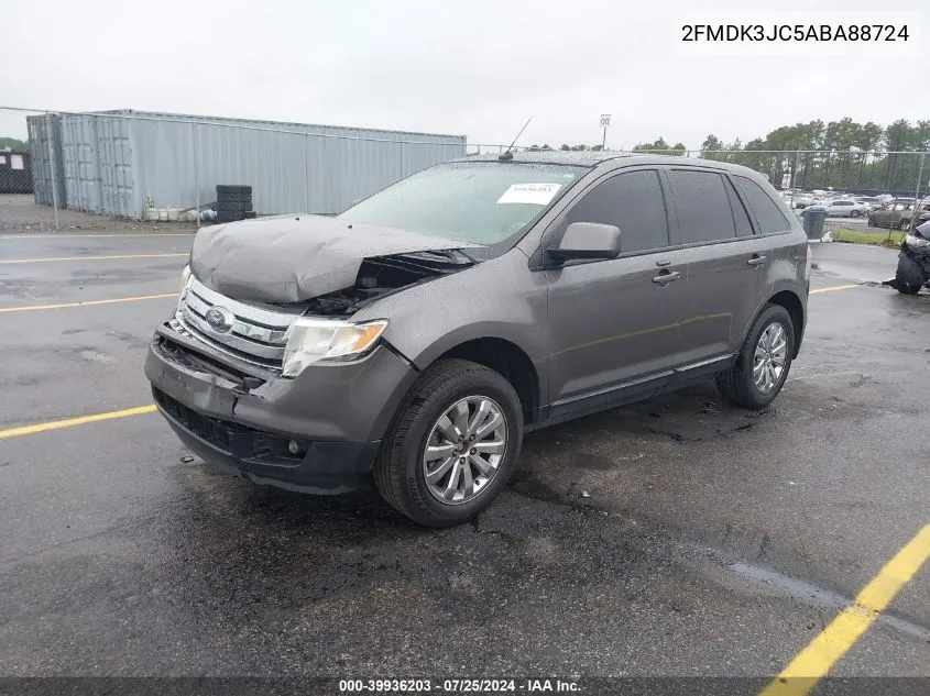 2010 Ford Edge Sel VIN: 2FMDK3JC5ABA88724 Lot: 39936203