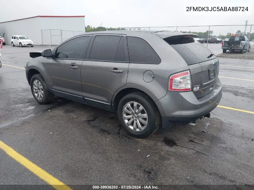 2010 Ford Edge Sel VIN: 2FMDK3JC5ABA88724 Lot: 39936203