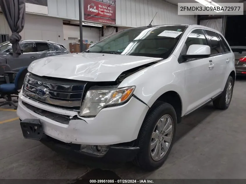 2010 Ford Edge Sel VIN: 2FMDK3JC9ABA72977 Lot: 39951085