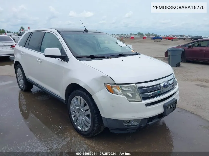 2FMDK3KC8ABA16270 2010 Ford Edge Limited