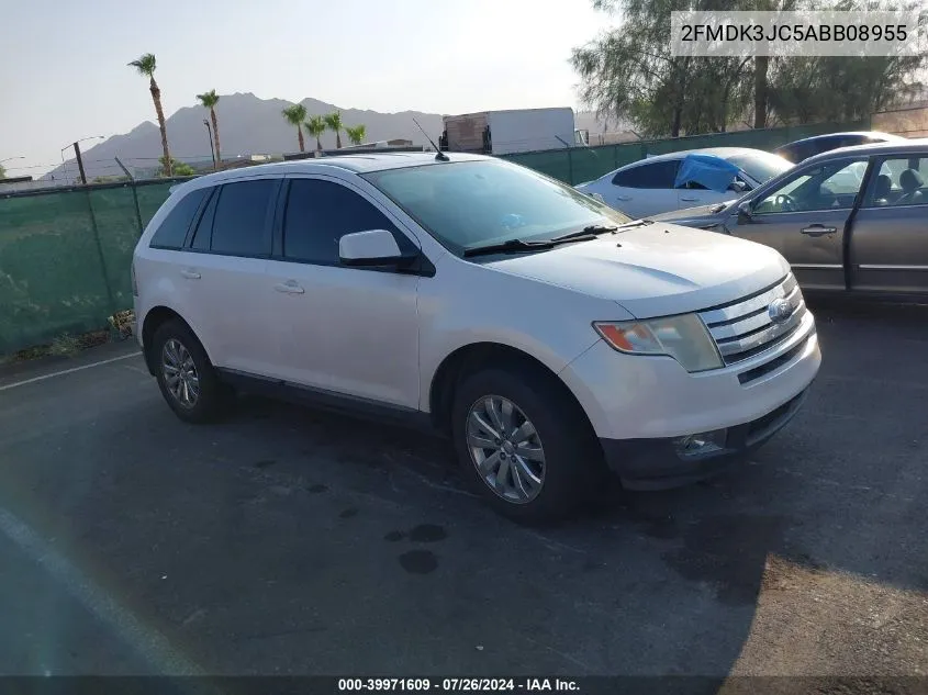 2010 Ford Edge Sel VIN: 2FMDK3JC5ABB08955 Lot: 39971609