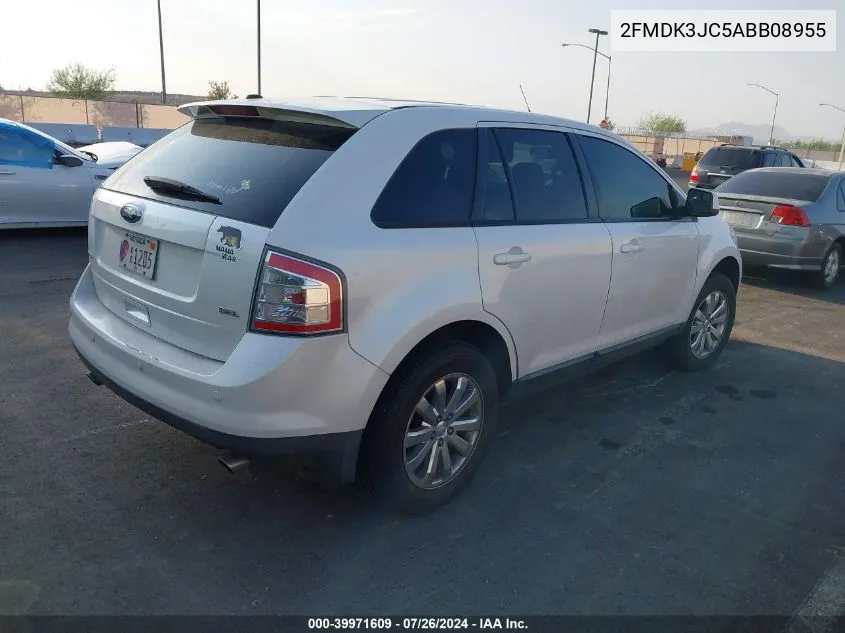 2010 Ford Edge Sel VIN: 2FMDK3JC5ABB08955 Lot: 39971609