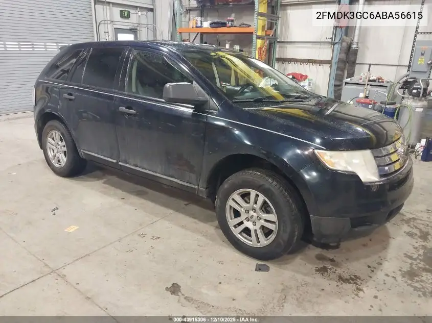 2FMDK3GC6ABA56615 2010 Ford Edge Se