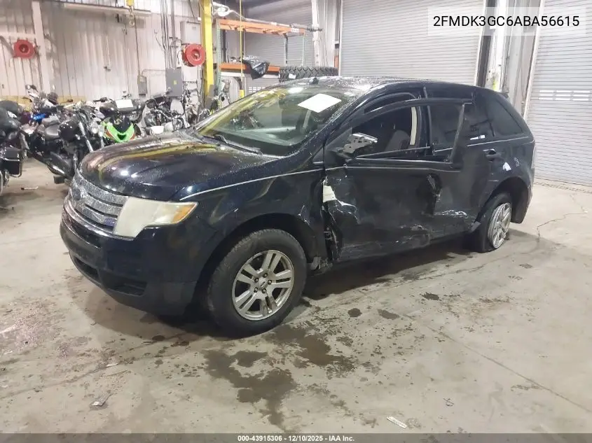 2FMDK3GC6ABA56615 2010 Ford Edge Se