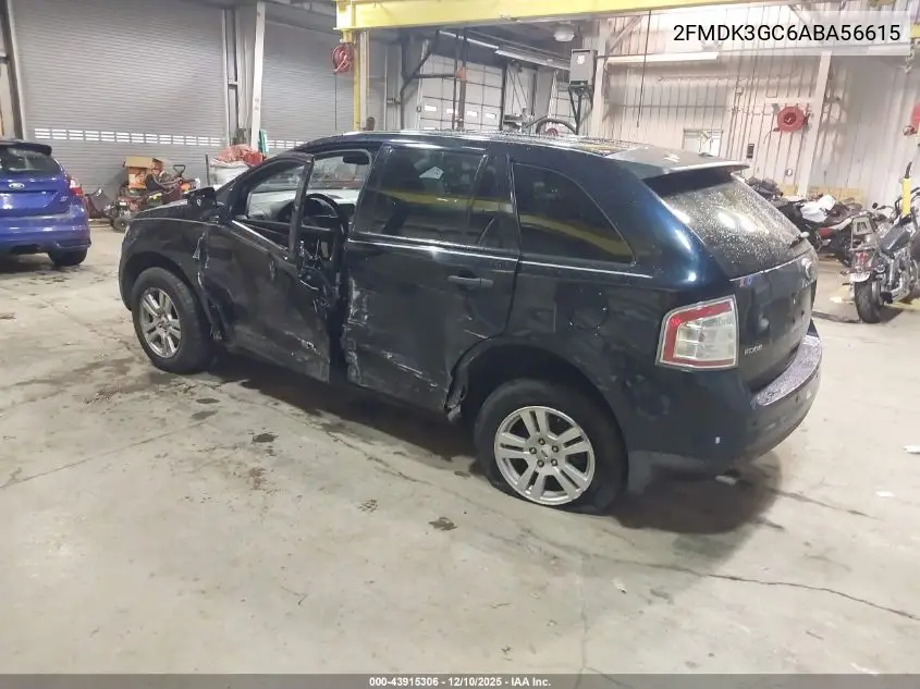 2FMDK3GC6ABA56615 2010 Ford Edge Se