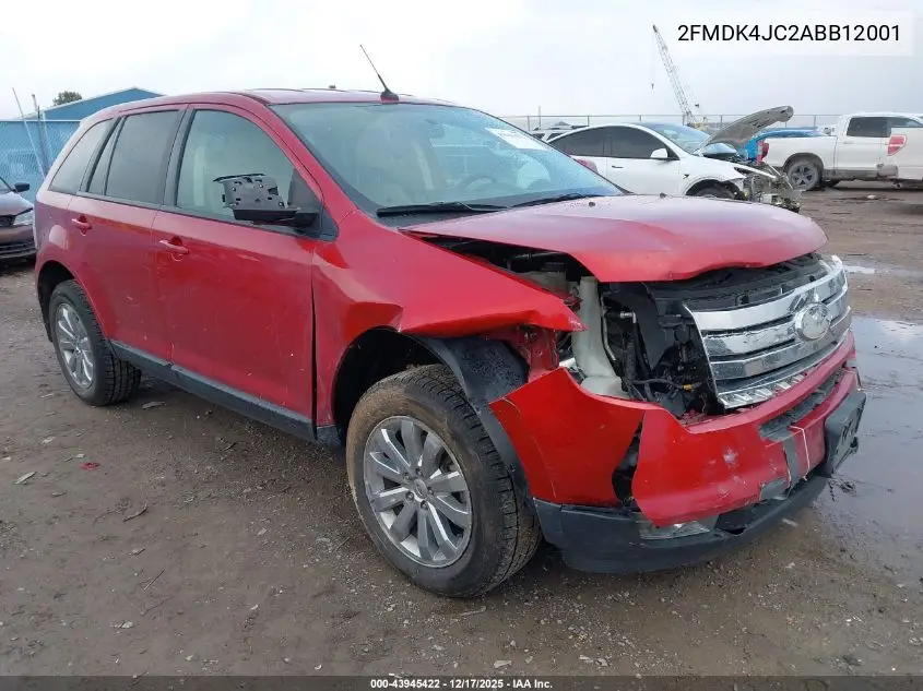 2FMDK4JC2ABB12001 2010 Ford Edge Sel