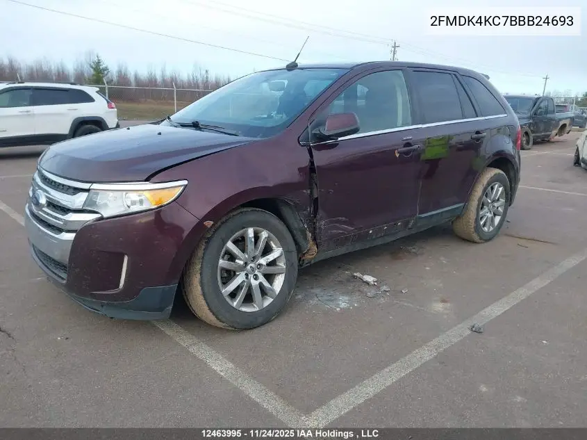 2FMDK4KC7BBB24693 2011 Ford Edge Limited