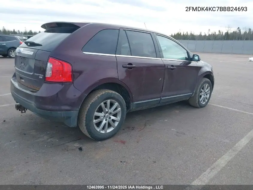 2FMDK4KC7BBB24693 2011 Ford Edge Limited