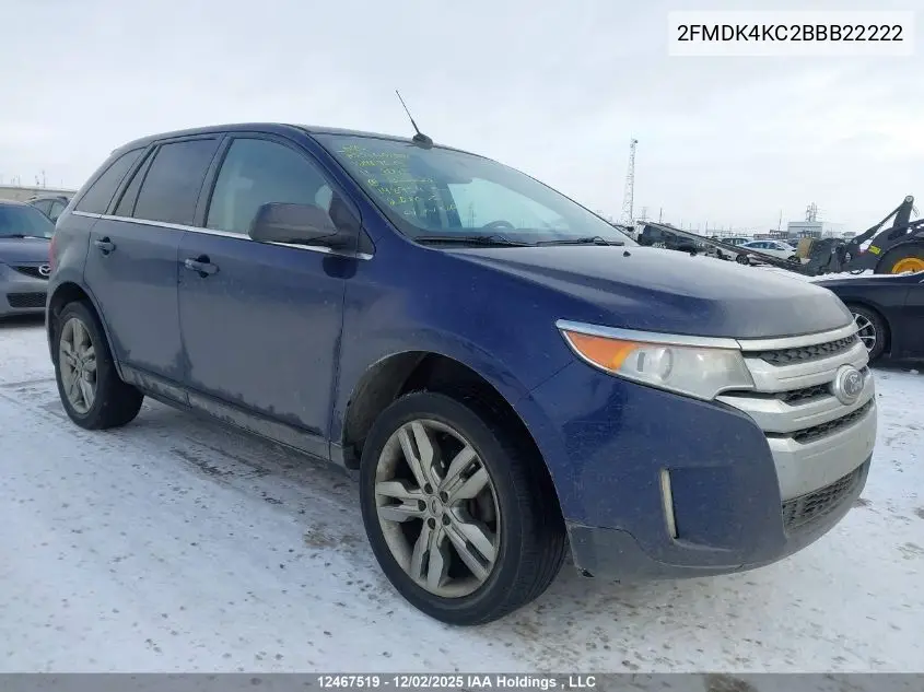 2FMDK4KC2BBB22222 2011 Ford Edge Limited