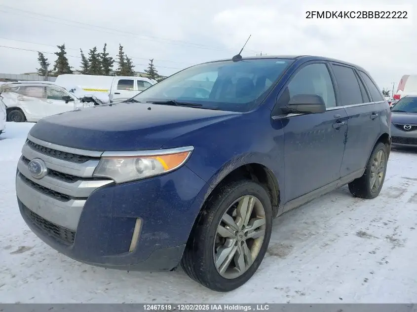 2FMDK4KC2BBB22222 2011 Ford Edge Limited