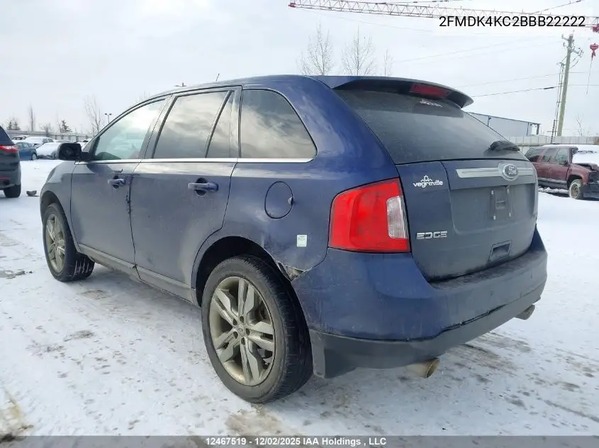 2FMDK4KC2BBB22222 2011 Ford Edge Limited