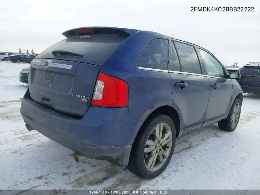 2FMDK4KC2BBB22222 2011 Ford Edge Limited