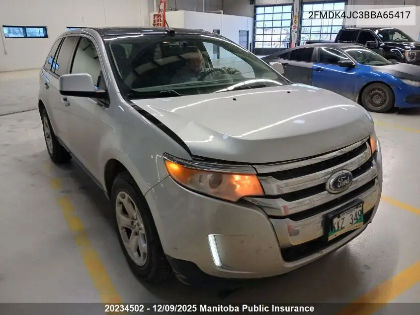 2FMDK4JC3BBA65417 2011 Ford Edge Sel