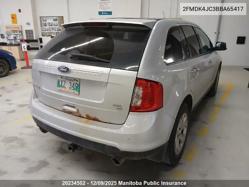 2FMDK4JC3BBA65417 2011 Ford Edge Sel