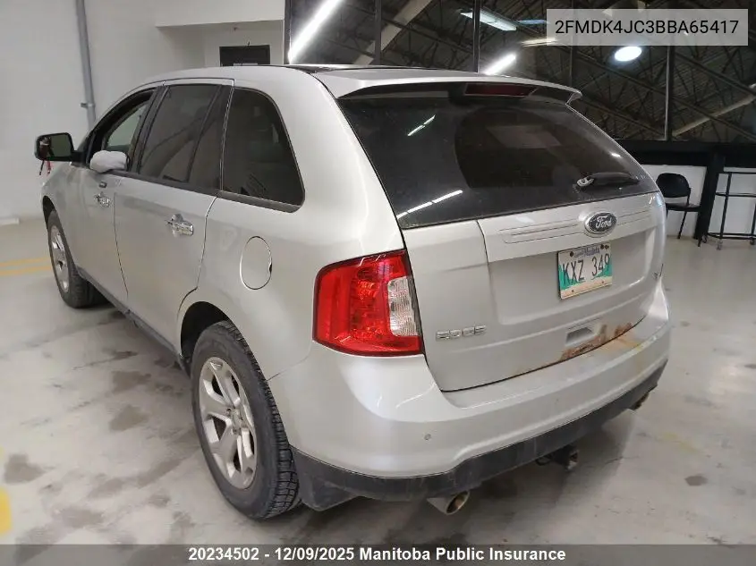 2FMDK4JC3BBA65417 2011 Ford Edge Sel