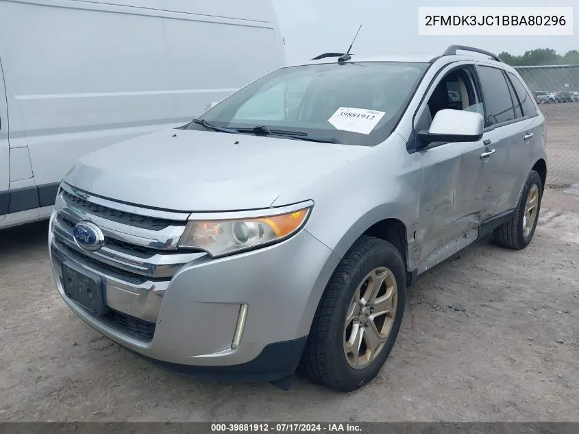 2011 Ford Edge Sel VIN: 2FMDK3JC1BBA80296 Lot: 39881912