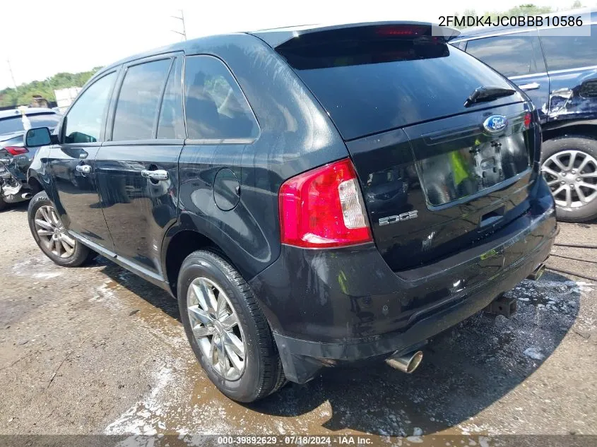 2011 Ford Edge Sel VIN: 2FMDK4JC0BBB10586 Lot: 39892629