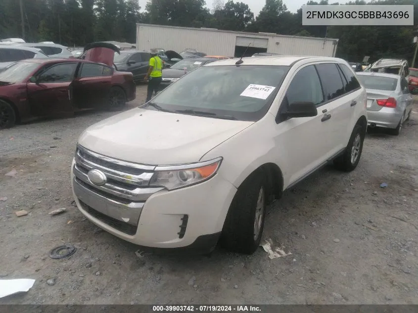 2011 Ford Edge Se VIN: 2FMDK3GC5BBB43696 Lot: 39903742