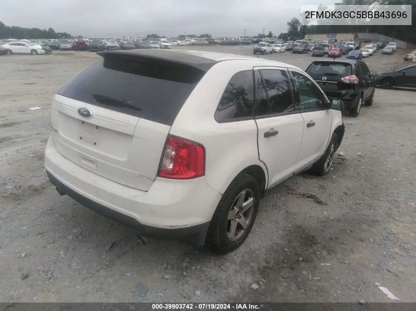 2FMDK3GC5BBB43696 2011 Ford Edge Se