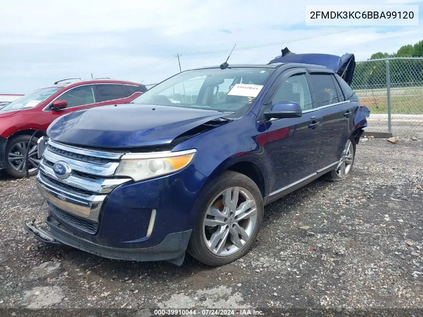 2011 Ford Edge Limited VIN: 2FMDK3KC6BBA99120 Lot: 39910044