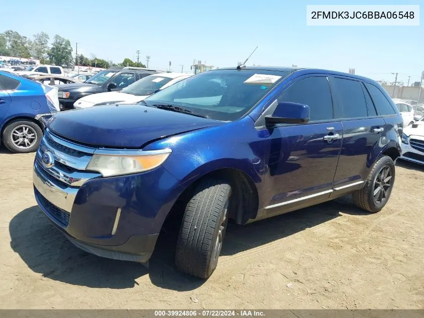 2011 Ford Edge Sel VIN: 2FMDK3JC6BBA06548 Lot: 39924806