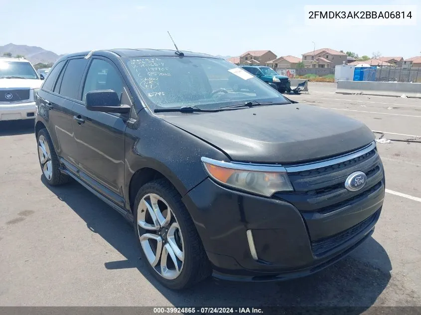 2FMDK3AK2BBA06814 2011 Ford Edge Sport