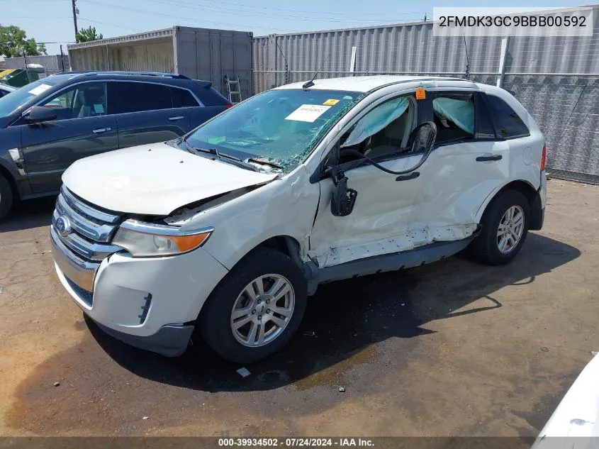 2FMDK3GC9BBB00592 2011 Ford Edge Se