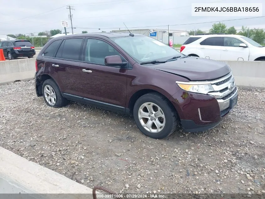 2011 Ford Edge Sel VIN: 2FMDK4JC6BBA18656 Lot: 39971006