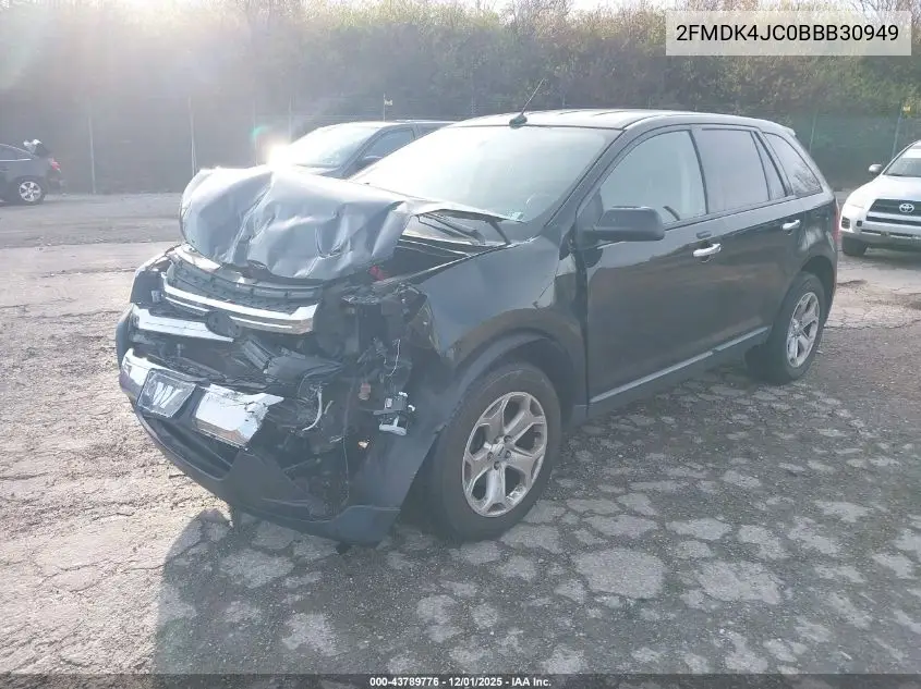 2FMDK4JC0BBB30949 2011 Ford Edge Sel