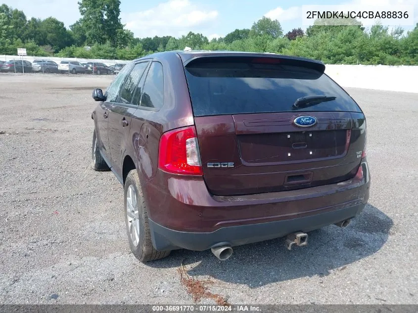 2FMDK4JC4CBA88836 2012 Ford Edge Sel