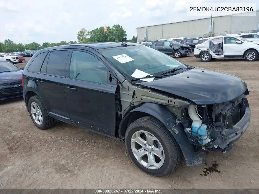 2012 Ford Edge Sel VIN: 2FMDK4JC2CBA83196 Lot: 39925247