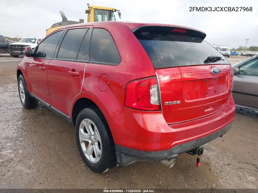 2FMDK3JCXCBA27968 2012 Ford Edge Sel