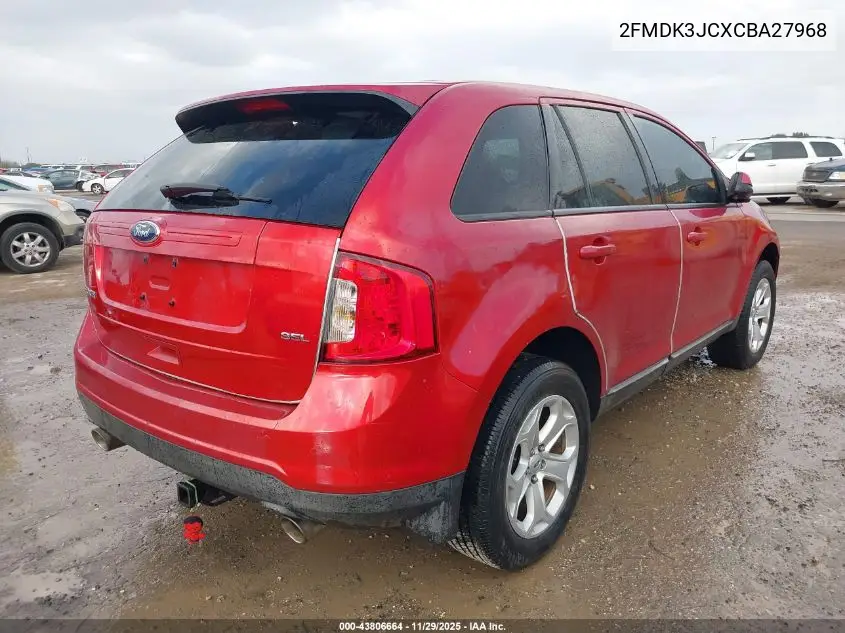 2FMDK3JCXCBA27968 2012 Ford Edge Sel