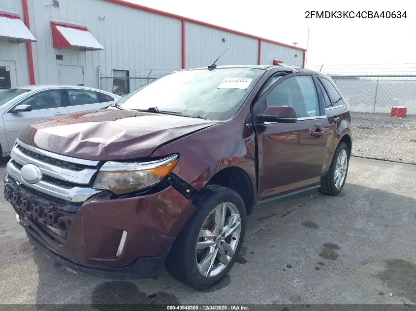 2FMDK3KC4CBA40634 2012 Ford Edge Limited
