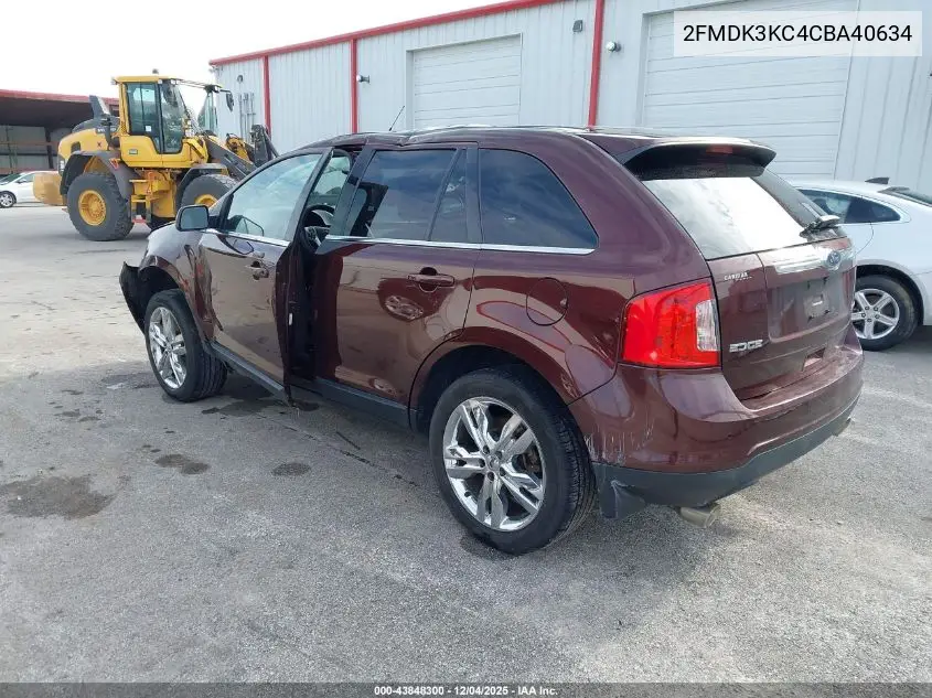 2FMDK3KC4CBA40634 2012 Ford Edge Limited