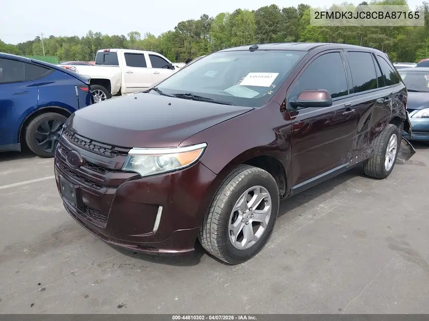 2FMDK3JC8CBA87165 2012 Ford Edge Sel
