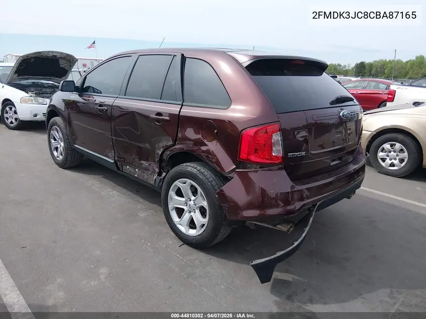 2FMDK3JC8CBA87165 2012 Ford Edge Sel