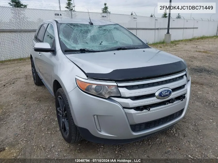 2013 Ford Edge Sel VIN: 2FMDK4JC1DBC71449 Lot: 12048794