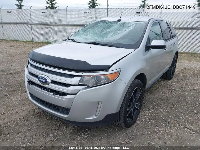 2013 Ford Edge Sel VIN: 2FMDK4JC1DBC71449 Lot: 12048794