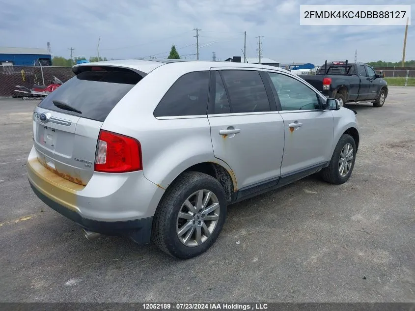 2013 Ford Edge Limited VIN: 2FMDK4KC4DBB88127 Lot: 12052189